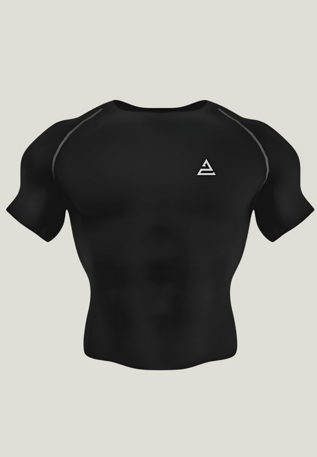 STRIVIO Black Gym Compression Tee
